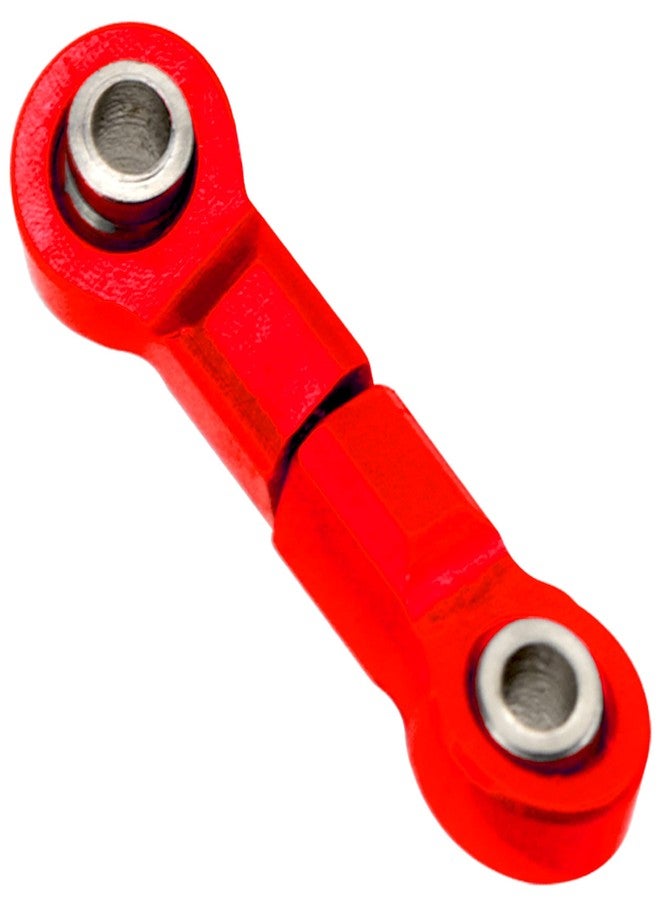 Vgoohobby Front Steering Link Rod Servo Link Linkages with 28T Servo Arm Compatible with WLtoys 1/28 K969 K979 K989 K999 P929 P939 Mini-Q Mini-Z RC Car (Red) - Image 4